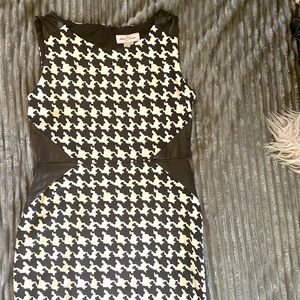 Classy Houndstooth Dress